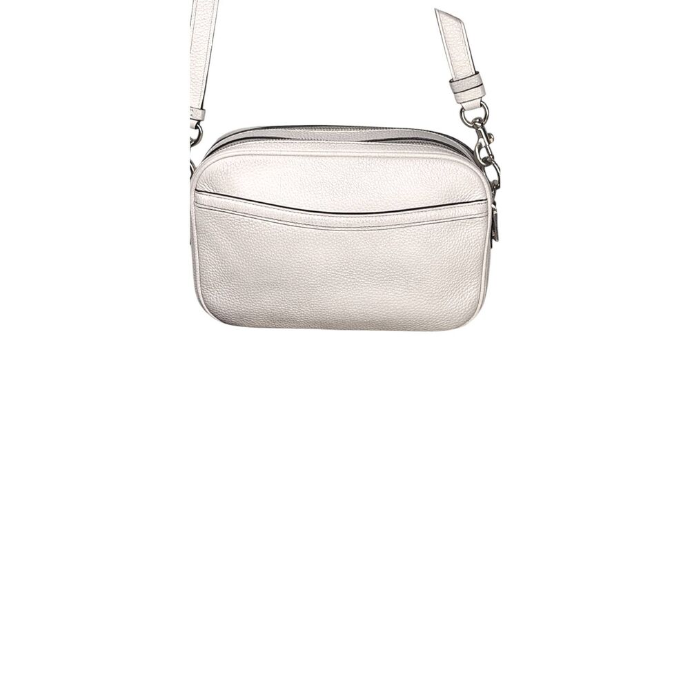 Coach Jess Crossbody Bag White Pebbled Leather F39856 Zip Top Classic - Picture 6 of 14